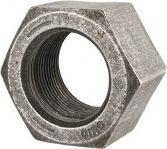 Value Collection - 1-1/2 - 12 UNF Steel Right Hand Hex Nut - 2-1/4" Across Flats, 1.317" High, Uncoated - Exact Tool & Supply