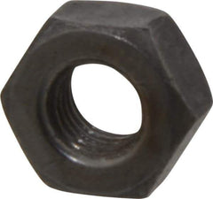 Value Collection - 1/4-28 UNF Steel Right Hand Hex Nut - 7/16" Across Flats, 7/32" High, Uncoated - Exact Tool & Supply
