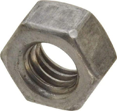 Value Collection - 5/16-18 UNC Steel Right Hand Hex Nut - 1/2" Across Flats, 17/64" High, Uncoated - Exact Tool & Supply
