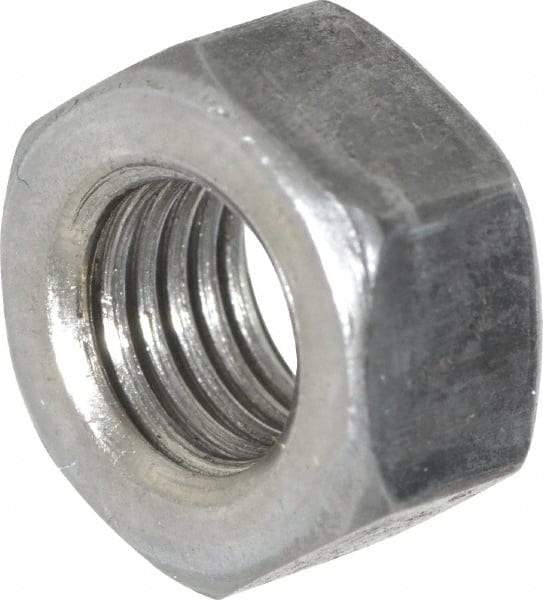 Value Collection - 5/16-24 UNF Steel Right Hand Hex Nut - 1/2" Across Flats, 17/64" High, Uncoated - Exact Tool & Supply