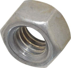 Value Collection - 7/16-14 UNC Steel Right Hand Hex Nut - 11/16" Across Flats, 3/8" High, Uncoated - Exact Tool & Supply