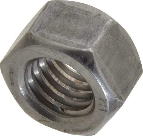 Value Collection - 1/2-13 UNC Steel Right Hand Hex Nut - 3/4" Across Flats, 7/16" High, Uncoated - Exact Tool & Supply