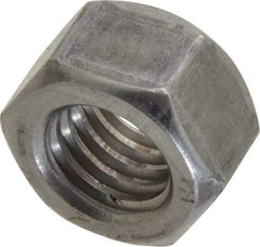 Value Collection - 1/2-13 UNC Steel Right Hand Hex Nut - 3/4" Across Flats, 7/16" High, Uncoated - Exact Tool & Supply