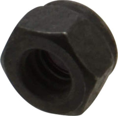 Value Collection - 1/4-20 UNC Grade 8 Hex Lock Nut with Nylon Insert - 7/16" Width Across Flats, 5/16" High, Uncoated - Exact Tool & Supply