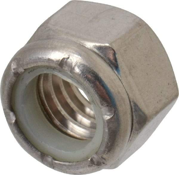 Value Collection - 7/16-14 UNC 316 Hex Lock Nut with Nylon Insert - 5/8" Width Across Flats, 29/64" High - Exact Tool & Supply