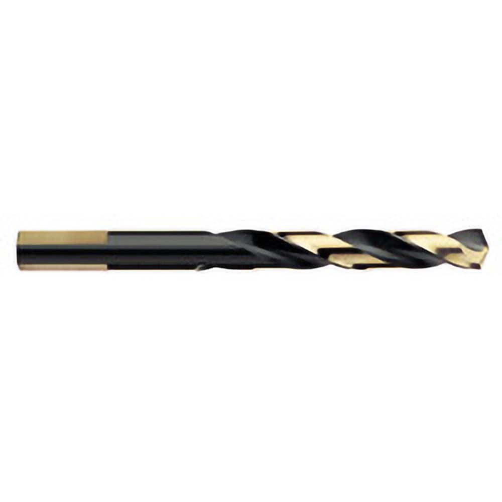Titan USA - Maintenance Drill Bits; Drill Bit Size (Decimal Inch): 0.5000 ; Drill Bit Size (Inch): 1/2 ; Drill Point Angle: 135 ; Drill Bit Material: High Speed Steel ; Drill Bit Finish/Coating: Black Oxide; Gold ; Shank Type: Straight - Exact Tool & Supply