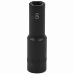 SK - Impact Socket - 3/8"DR 8MM DEEP IMPACT SOCKET - Exact Tool & Supply