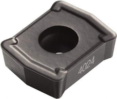 Sandvik Coromant - 8814 53 Grade 4024 Carbide Indexable Drill Insert - MT-TiCN/AL2O3 Finish, Rectangle, 1/4" Inscribed Circle - Exact Tool & Supply