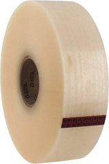 3M - 72mm x 914m Clear Rubber Adhesive Sealing Tape - Polypropylene Film Backing, 2.1 mil Thick, 22 Lb Tensile Strength, Series 3071 - Exact Tool & Supply