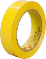 3M - 36 Yds. x 1", Yellow Polyethylene Film Tape - 483 Series, 5 mil Thick, 10 Lb./Inch Tensile Strength - Exact Tool & Supply