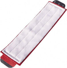 Unger - 5" Red Head Band, Large Microfiber Loop End Mop Pad - Quick Change Connection - Exact Tool & Supply