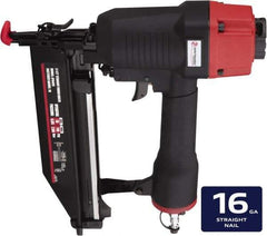 Value Collection - 1 to 2-1/2" Nail Length, 0.118" Nail Diam, 16 Gauge Finish Air Nailer - 70 to 110 psi - Exact Tool & Supply