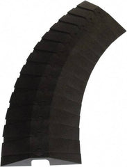UltraTech - 1 Channel, 3 Ft Long, 1-1/2" Max Compatible Cable Diam, Black ABS On Floor Cable Cover - 13-5/8" Overall Width x 2-1/8" Overall Height, 3" Channel Width x 1-1/2" Channel Height - Exact Tool & Supply