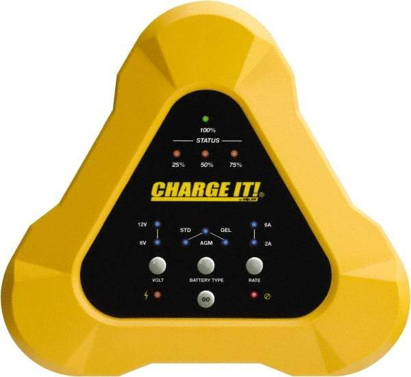 Solar - 6/12 Volt Automatic Charger - 6 Amps/2 Amps - Exact Tool & Supply