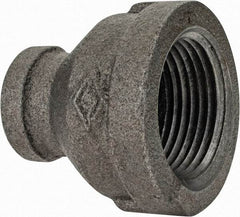 Value Collection - Class 150, 1 x 3/8" Black Pipe Reducing Bushing - Threaded, Malleable Iron - Exact Tool & Supply