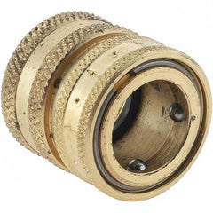Parker - 3/4 Garden Hose Coupler - Brass & Stainless Steel, Female Connector - Exact Tool & Supply