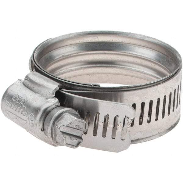 IDEAL TRIDON - SAE Size 22, 29 to 43mm Diam, Stainless Steel 360° Worm Drive Clamp - Exact Tool & Supply