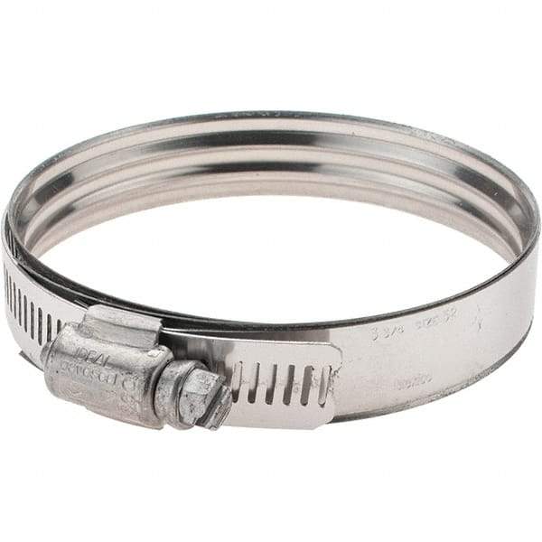 IDEAL TRIDON - SAE Size 52, 60 to 91mm Diam, Stainless Steel 360° Worm Drive Clamp - Exact Tool & Supply