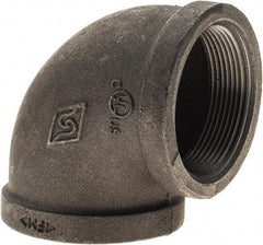 Value Collection - Size 2", Class 150, Malleable Iron Black Pipe 90° Elbow - 150 psi, Threaded End Connection - Exact Tool & Supply