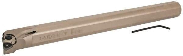 Iscar - 1.18" Min Bore Diam, 12" OAL, 1" Shank Diam, MWLN Indexable Boring Bar - 1.38" Max Bore Depth, Pin & Clamp Holding Method - Exact Tool & Supply