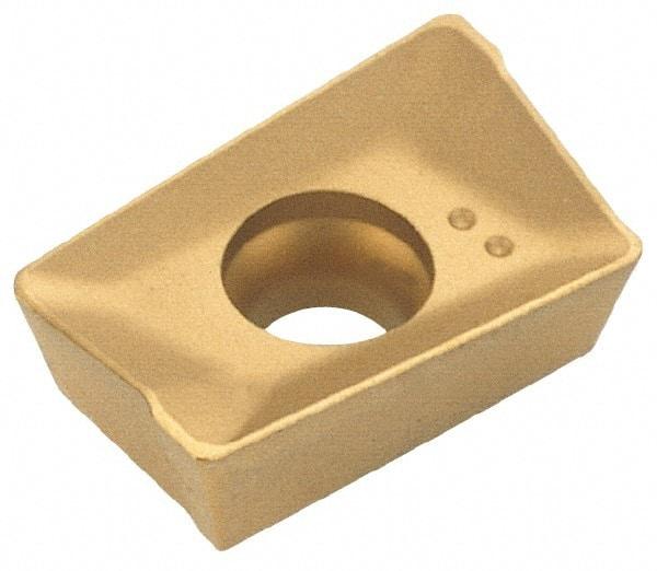 Iscar - APKT100312 RM Grade IC28 Carbide Milling Insert - Uncoated, 0.1366" Thick, 1.2mm Corner Radius - Exact Tool & Supply