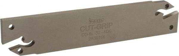 Iscar - 1.2598" Blade Height, 0.2047" Blade Width, 5.9055" OAL, Neutral Cut, Double End Indexable Cut-Off Blade - CGHN Blade - Exact Tool & Supply