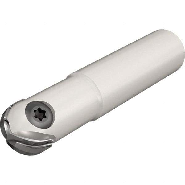 Iscar - 18mm Cut Diam, 12.8mm Max Depth of Cut, 20mm Shank Diam, Indexable Ball Nose End Mill - 40mm Head Length, Straight Shank, CM D18 Toolholder, CR D160..., CR D180... Insert - Exact Tool & Supply