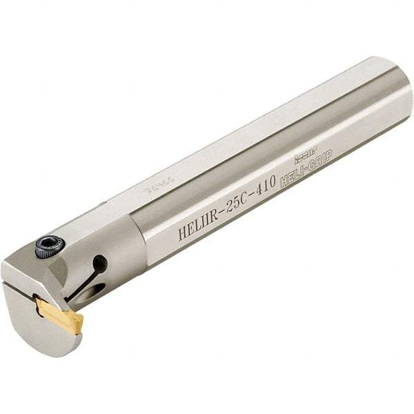 Iscar - HELII, Internal, Right Hand, 0.472" Max Depth of Cut, 0.197" Min Groove Width, Indexable Grooving Tool Holder - 1-1/2" Shank Width, 10" OAL, Through Coolant - Exact Tool & Supply