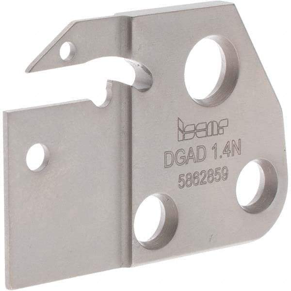 Iscar - 1.4mm Insert Width, Cutoff & Grooving Support Blade for Indexables - 1.1" Max Depth of Cut, 1mm Head Projection - Exact Tool & Supply