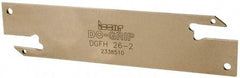 Iscar - 1.0236" Blade Height, 1/16" Blade Width, 4.3307" OAL, Neutral Cut, Double End Indexable Cut-Off Blade - DGFH Blade - Exact Tool & Supply