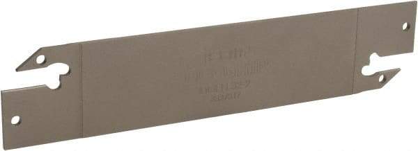 Iscar - 1.2598" Blade Height, 0.0709" Blade Width, 5.9055" OAL, Neutral Cut, Double End Indexable Cut-Off Blade - DGFH Blade - Exact Tool & Supply