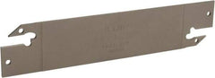Iscar - 1.2598" Blade Height, 0.0709" Blade Width, 5.9055" OAL, Neutral Cut, Double End Indexable Cut-Off Blade - DGFH Blade - Exact Tool & Supply