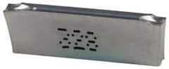 Iscar - DGN J IC328 Grade, 0.0866" Cutting Width, Carbide Cutoff Insert - 0° Neutral Lead Angle, 0.0079" Cnr Rad, TiCN Coated, Double End - Exact Tool & Supply