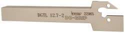 Iscar - DGT, Left Hand Cut, 1.38" Max Workpc Diam, DG. 1.., DG. 2.. Insert, Indexable Cutoff Toolholder - 1/2" Shank Width, 1/2" Shank Height, 4-1/2" OAL - Exact Tool & Supply