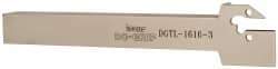 Iscar - DGT, Left Hand Cut, 1.38" Max Workpc Diam, DG. 1.., DG. 3.. Insert, Indexable Cutoff Toolholder - 16mm Shank Width, 16mm Shank Height, 150mm OAL - Exact Tool & Supply