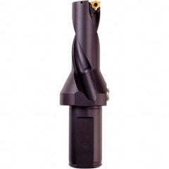 Iscar - 4-3/4" Max Drill Depth, 4xD, 1-3/16" Diam, Indexable Insert Drill - 2 Inserts, 1-1/4" Shank Diam, Whistle Notch Shank - Exact Tool & Supply