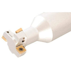 Iscar - 1-1/4" Cutting Diam x 0.7087" Cutting Width, 2 Cutter Inserts, 1.2598" Shank Diam, Indexable T-Slot Cutter - Insert Style XPMT-HQ, 4.7244" OAL - Exact Tool & Supply