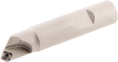 Iscar - 0° Lead Angle, 0.63" Max Cut Diam, 5/16" Min Cut Diam, 0.15" Max Depth of Cut, Indexable Chamfer and Angle End Mill - 1 Insert, SDMT..AD.N Insert Style, 3-1/4" Overall Length, Straight Shank, 45° Included Angle - Exact Tool & Supply