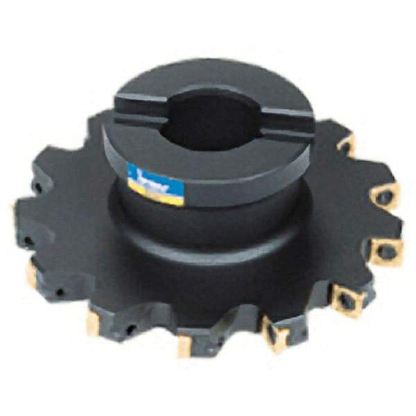Iscar - Shell Mount B Connection, 0.37" Cutting Width, 1.07" Depth of Cut, 4" Cutter Diam, 1" Hole Diam, 11 Tooth Indexable Slotting Cutter - FSB Toolholder, S/Q/XPMT Insert - Exact Tool & Supply