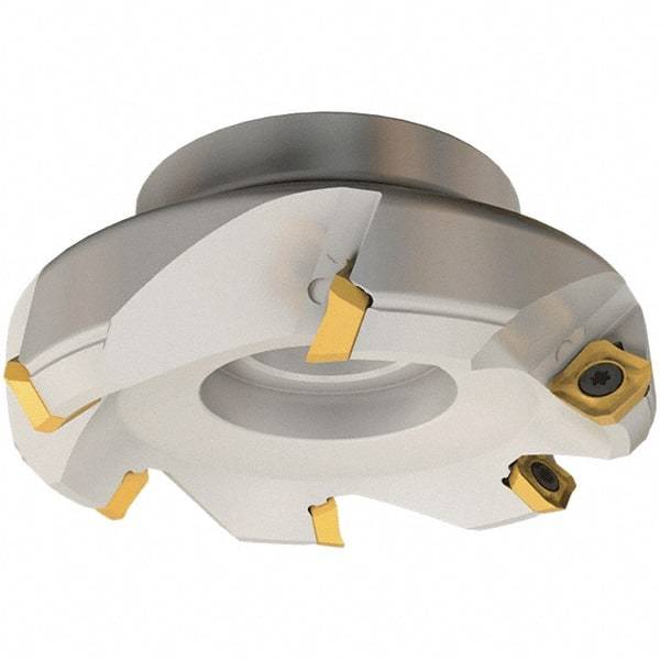 Iscar - 50mm Cut Diam, 22mm Arbor Hole, 6.5mm Max Depth of Cut, 45° Indexable Chamfer & Angle Face Mill - 3 Inserts, SE.. 12 Insert, Right Hand Cut, 3 Flutes, Series IscarMill - Exact Tool & Supply