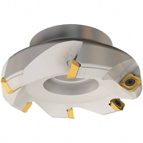 Iscar - 135mm Cut Diam, 40mm Arbor Hole, 6.5mm Max Depth of Cut, 45° Indexable Chamfer & Angle Face Mill - 7 Inserts, SE.. 12 Insert, Right Hand Cut, 7 Flutes, Series IscarMill - Exact Tool & Supply