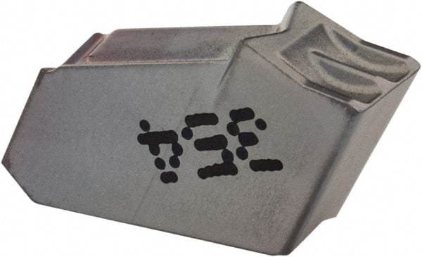 Iscar - GFN W IC354 Grade, 0.1614" Cutting Width, Carbide Cutoff Insert - 0° Neutral Lead Angle, 0.0094" Cnr Rad, TiCN Coated, Single End - Exact Tool & Supply