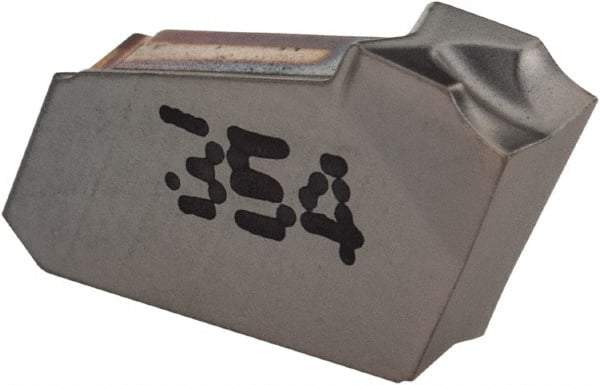 Iscar - GFR JS IC354 Grade, 0.1181" Cutting Width, Carbide Cutoff Insert - 4° Right Hand Lead Angle, 0.0012" Cnr Rad, TiCN Coated, Single End - Exact Tool & Supply