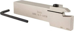 Iscar - GHD, External, Left Hand, 1-1/2" Max Depth of Cut, 0.512 to 0.685" Groove Width, Indexable Grooving Tool Holder - GIMY, GPV, TIGER 1.. Insert Compatibility, 1-1/4" Shank Height, 1-1/4" Shank Width, 7" OAL - Exact Tool & Supply