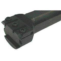 Iscar - GHIC, Internal, Neutral, 1.18" Max Depth of Cut, 0.11 to 1/4" Groove Width, Indexable Grooving Tool Holder - GI.., TIP Insert Compatibility, 2.28" Shank Height, 1-1/2" Shank Width, 12" OAL - Exact Tool & Supply