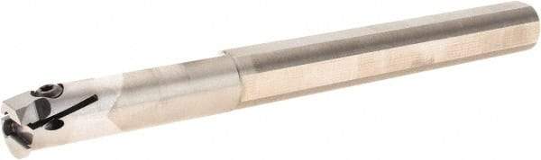 Iscar - GHIR, Internal, Right Hand, 0.177" Max Depth of Cut, 0.079 to 0.138" Groove Width, Indexable Grooving Tool Holder - GI.., TIPI 3.4MT Insert Compatibility, 3/4" Shank Width, 8" OAL, Through Coolant - Exact Tool & Supply
