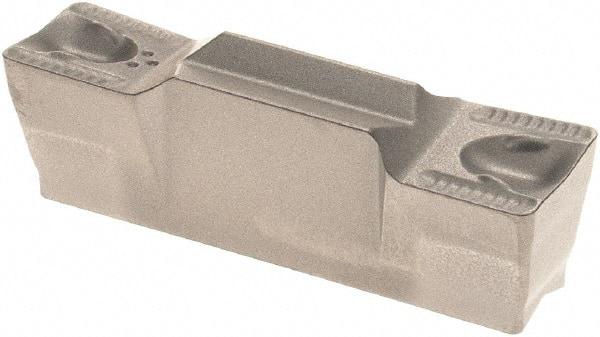 Iscar - 5005GRIP Grade IC08, 5mm Cutting Width Carbide Grooving Insert - 3mm Max Depth of Cut, Neutral, 0.5mm Corner Radius, Uncoated - Exact Tool & Supply