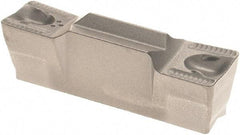 Iscar - 5005GRIP Grade IC08, 5mm Cutting Width Carbide Grooving Insert - 3mm Max Depth of Cut, Neutral, 0.5mm Corner Radius, Uncoated - Exact Tool & Supply