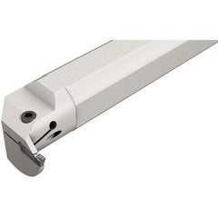 Iscar - HELII, Internal, Left Hand, 0.197" Max Depth of Cut, 0.118 to 1/8" Groove Width, Indexable Grooving Tool Holder - 3/4" Shank Width, 6-1/2" OAL, Through Coolant - Exact Tool & Supply