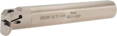 Iscar - HELII, Internal, Right Hand, 0.393" Max Depth of Cut, 0.197" Min Groove Width, Indexable Grooving Tool Holder - 1-1/4" Shank Width, 8" OAL, Through Coolant - Exact Tool & Supply